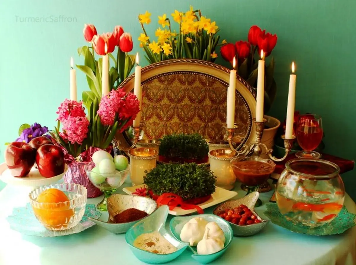 ایده چیدمان هفت سین با مس جان ایده چیدمان هفت سین با مس جان