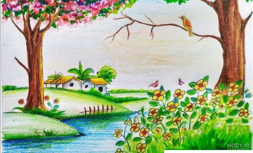 تصویر برداری از کودکانی که در فصل بهار در فضای باز سرگرم می شوند 1478698