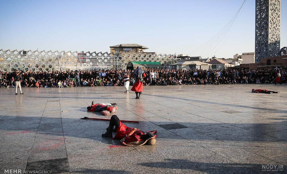 تهران از میدان امام حسین تا حرم حضرت عبدالعظیم ندای دلدادگی به حسین (ع) سرداد / آسمان تهران از میدان امام حسین تا حرم حضرت عبدالعظیم ندای دلدادگی به حسین (ع) سرداد / آسمان
