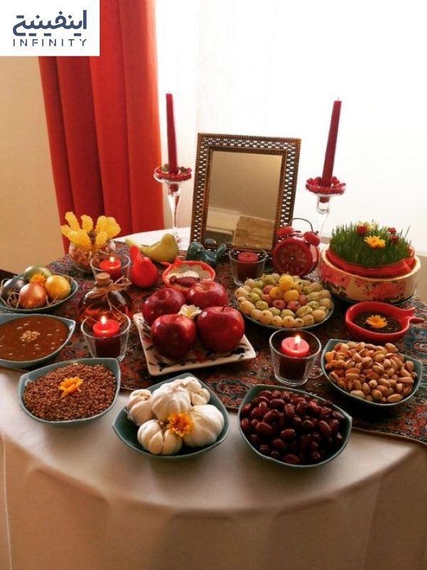 جدیدترین مدل های تزئین سفره هفت سین نوروز 97+تصاویر