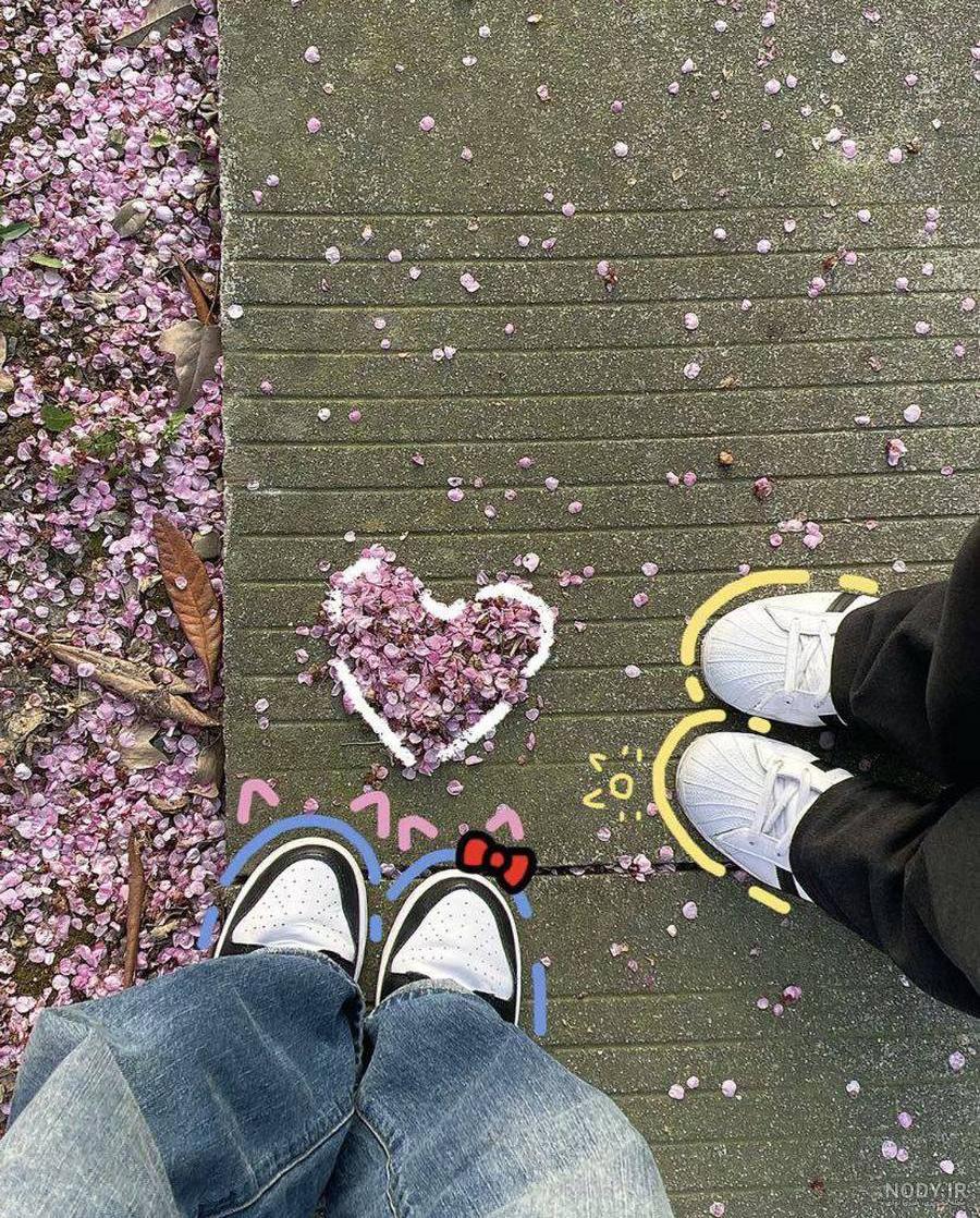 عکس عاشقانه متن دار | عکس دونفره با متن دوستت دارم خاص برای پروفایل