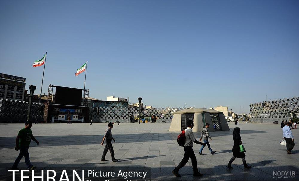 عکس قدیمی میدان امام حسین تهران عکس قدیمی میدان امام حسین تهران