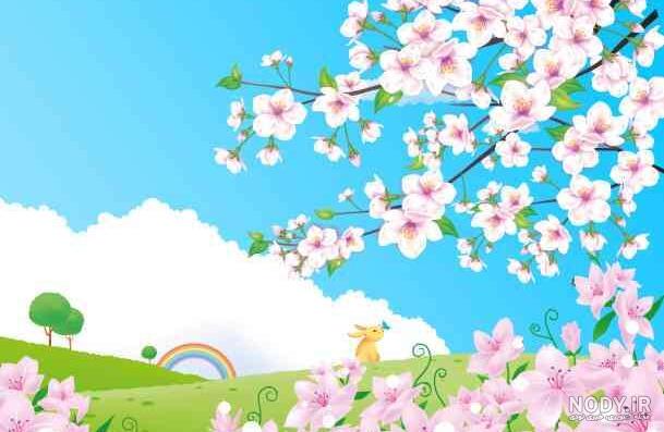 عکس نقاشی بهار آسان