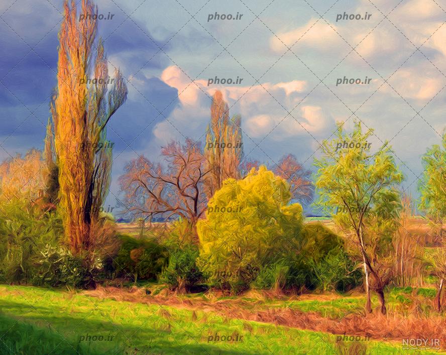 عکس نقاشی طبیعت برای پروفایل ❤️ [ بهترین تصاویر ]