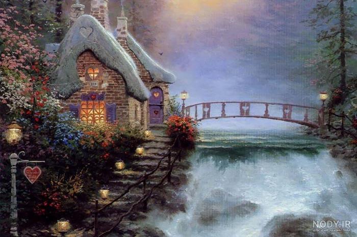نقاشی طبیعت و جنگل nature painting نقاشی طبیعت و جنگل nature painting