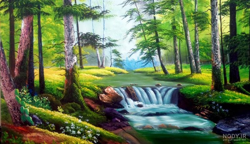 نقاشی منظره بهاری برای رنگ آمیزی - پنجره ای به دنیای کودکان نقاشی منظره بهاری برای رنگ آمیزی - پنجره ای به دنیای کودکان