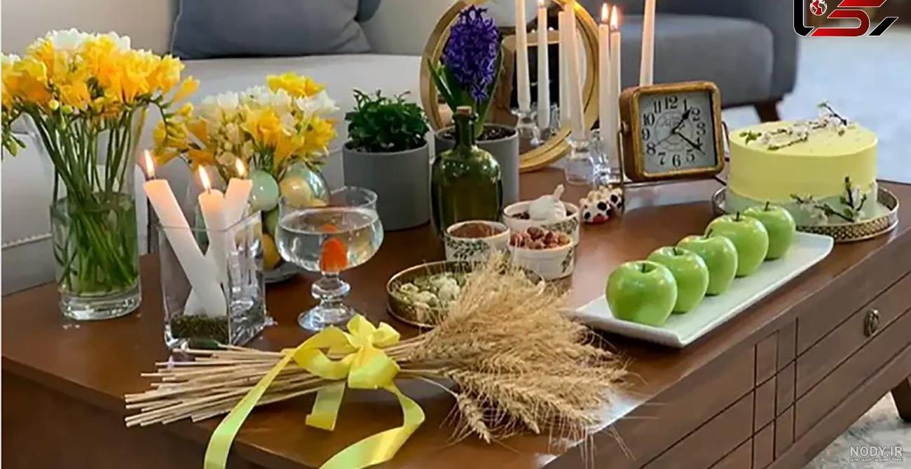 چیدمان و تزیین سفره هفت سین به سبک خانم های باسلیقه چیدمان و تزیین سفره هفت سین به سبک خانم های باسلیقه