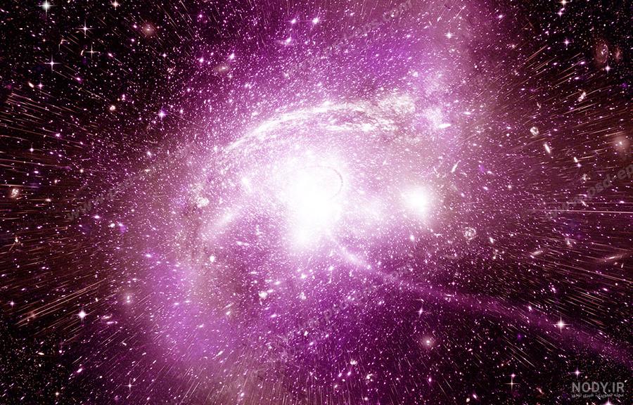 عکس آسمان بنفش