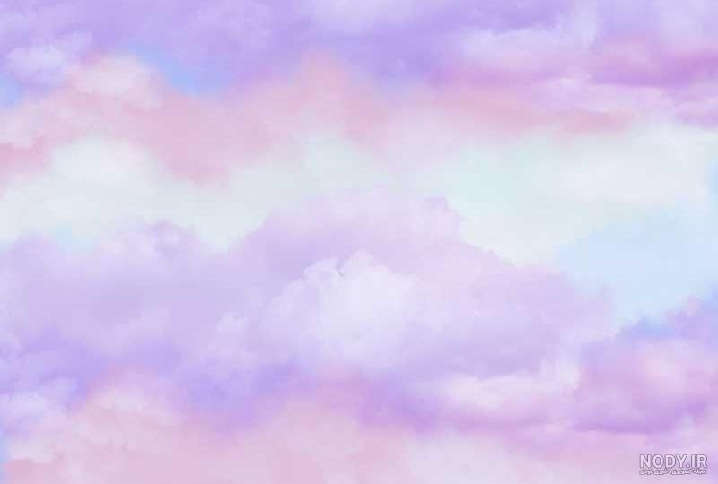 عکس آسمان بنفش