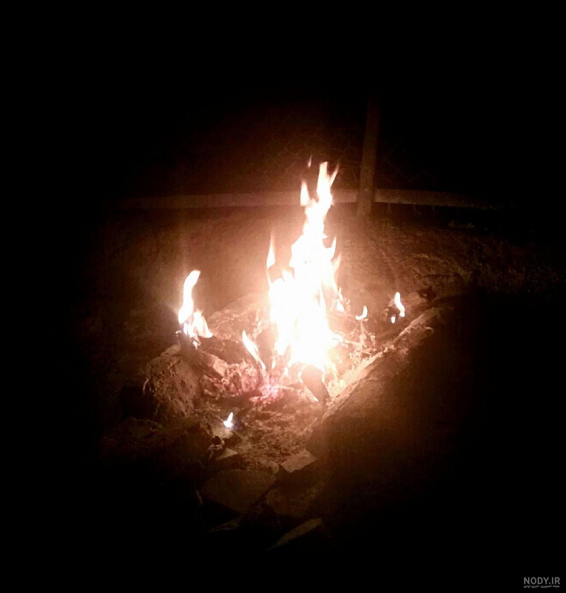 اینم اتیش شب یلدای ما - عکس ویسگون