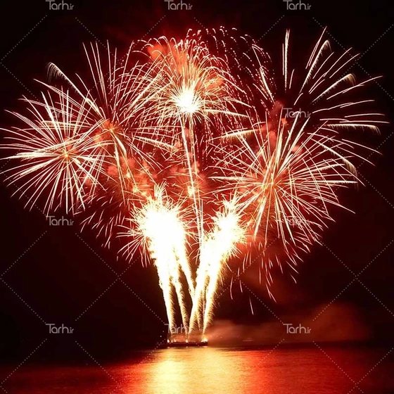 عکس آتش در شب