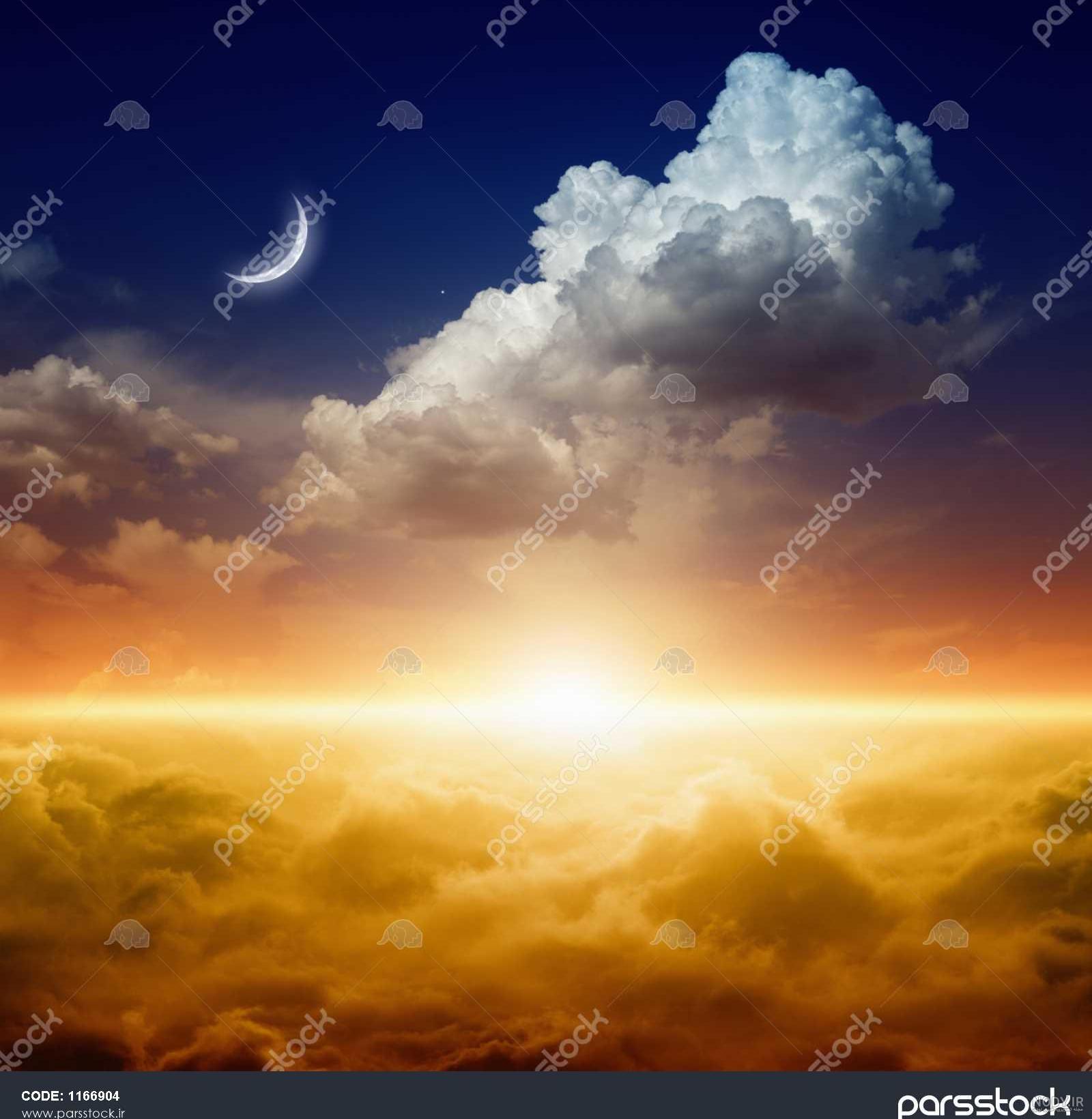 عکس از آسمان غروب