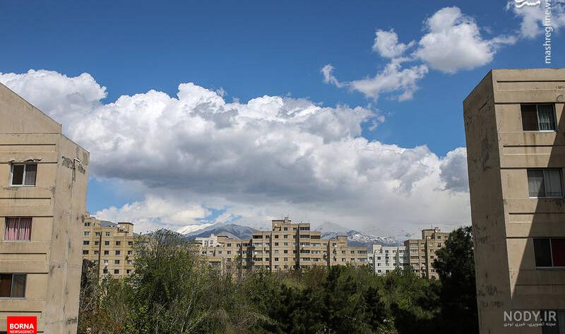 عکس امروز آسمان تهران