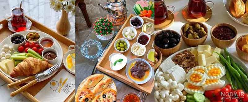 عکس صبحانه لاکچری دونفره عکس صبحانه لاکچری دونفره