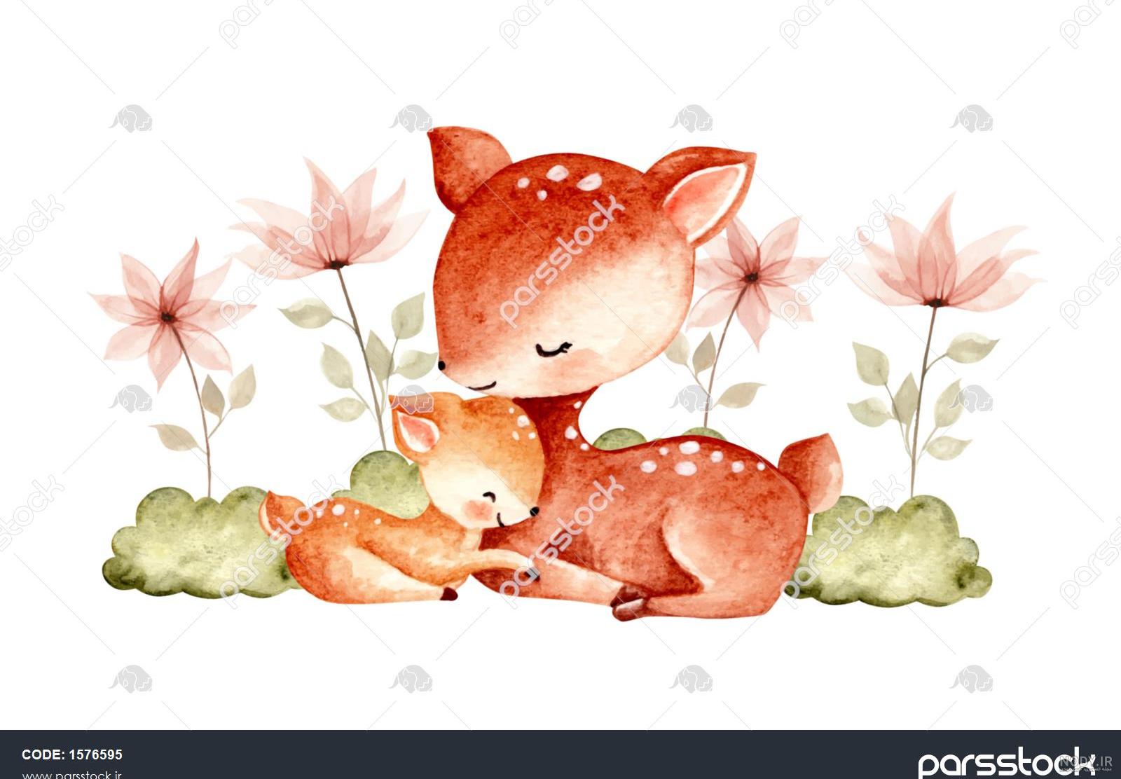 عکس مادر آهو