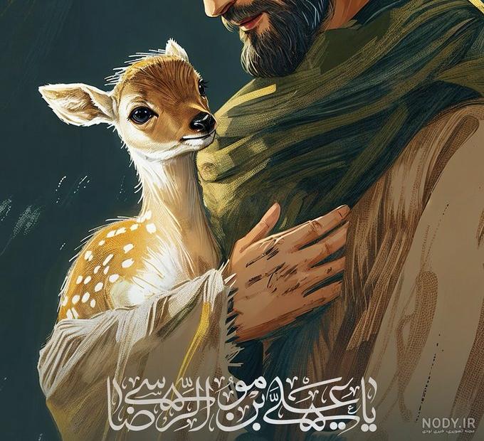 نقاشی آهو و انواع رنگ آمیزی آهو برای کودکان
