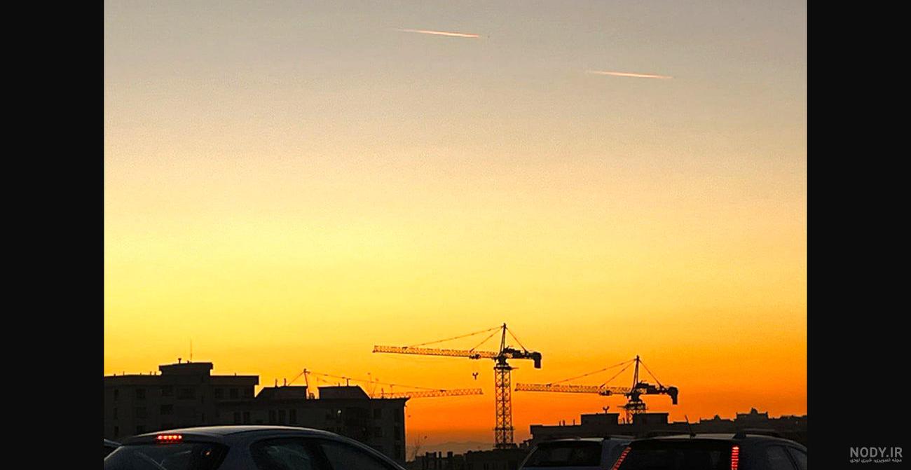 همشهری آنلاین - تصویر رنگین کمان زیبا در آسمان تهران | شهر بوی بهار می دهد