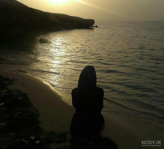 عکس غروب دریا غمگین