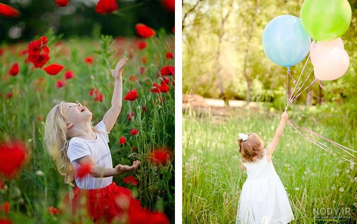 ایده عکاسی کودک در فضای باز