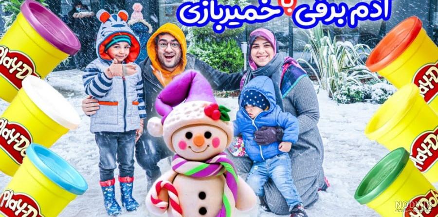 عکس آدم برفی های زیبا و خوشگل در روزهای برفی