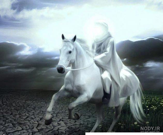 عکس امام حسین سوار اسب عکس امام حسین سوار اسب