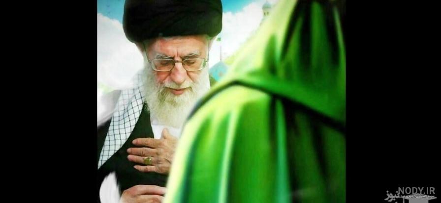 عکس رهبری با امام زمان عکس رهبری با امام زمان