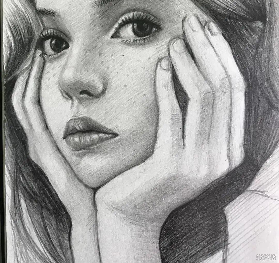 عکس طراحی چهره سیاه قلم حرفه ای عکس طراحی چهره سیاه قلم حرفه ای