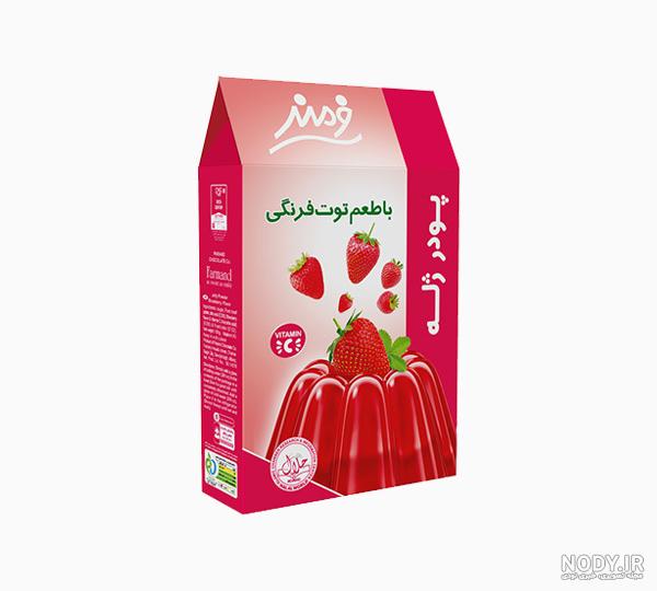 عکس ژله توت فرنگی عکس ژله توت فرنگی