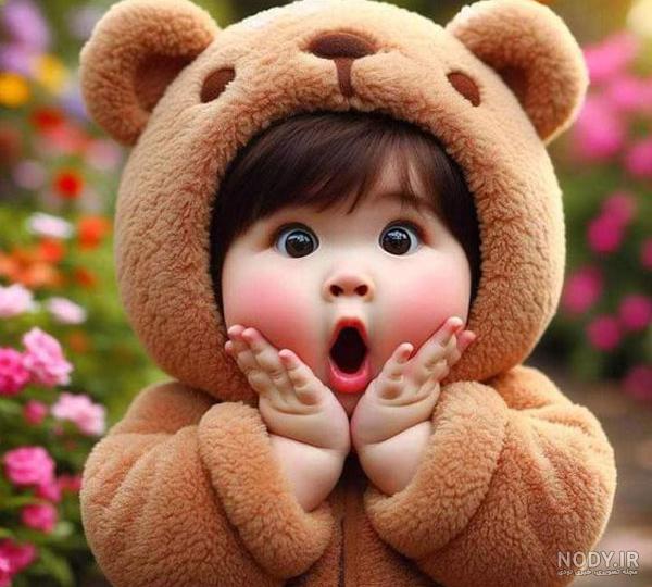 عکس کارتونی بامزه از دختر بچه های کوچولو و کیوت