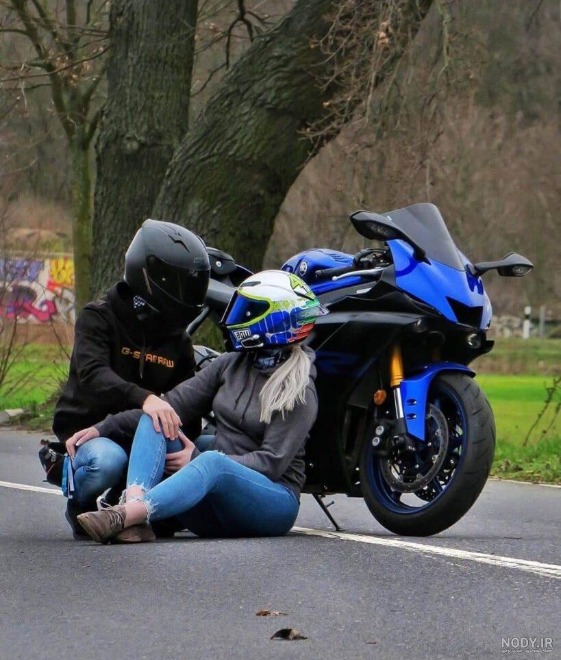  عکس دختر با موتور واقعی