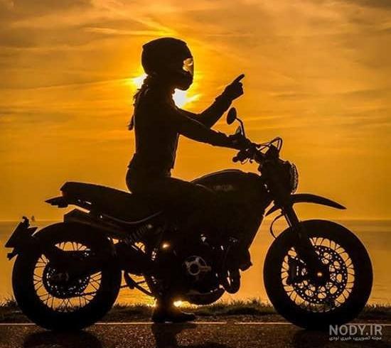  عکس دختر با موتور واقعی