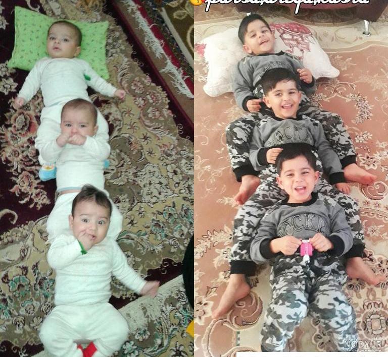 عکس بچه دوقلو دختر و پسر عکس بچه دوقلو دختر و پسر