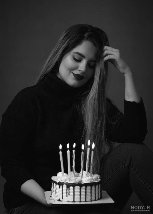 عکس کیک تولد دخترانه لاکچری ساده