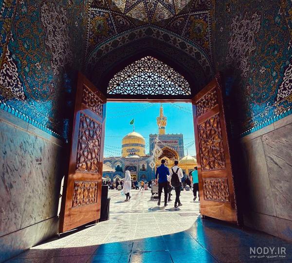 عکس خفن عکس حرم امام رضا با کبوتر