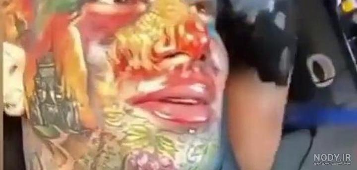 خالکوبی تتلو عکس مادرش