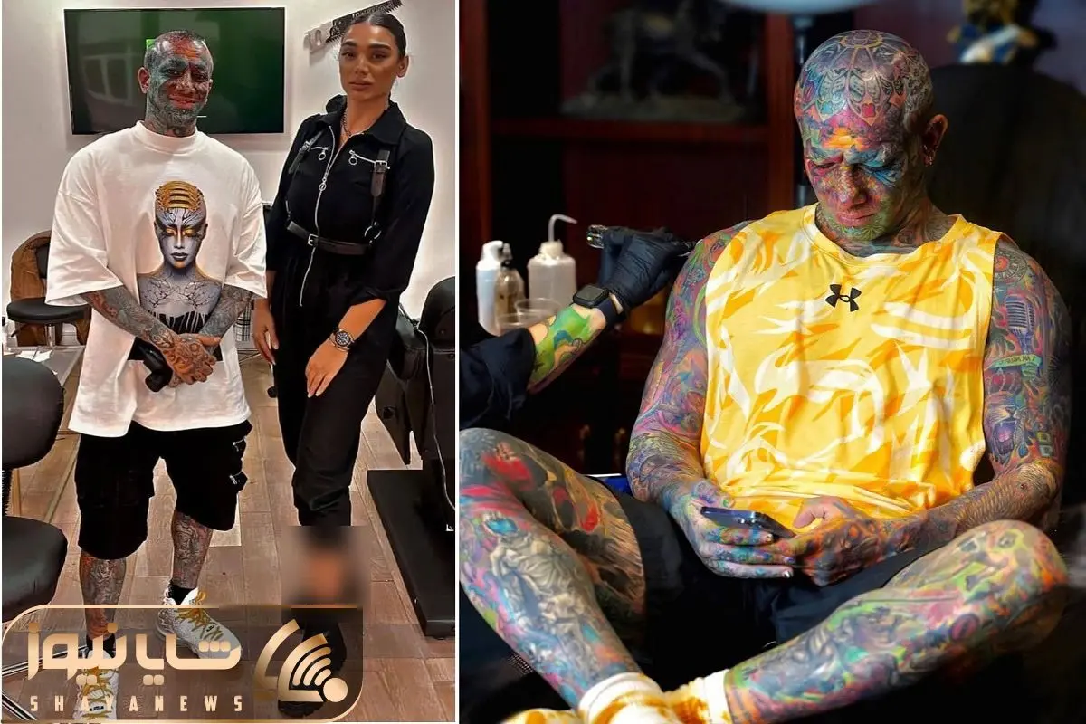 خالکوبی تتلو عکس مادرش