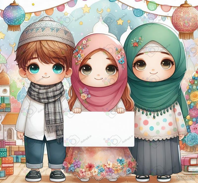خرید و قیمت وکتور کاراکتر حجاب و مادر و دختر | ترب