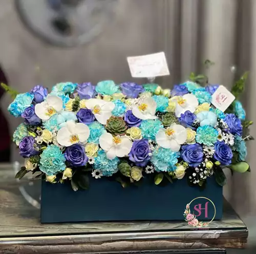 سبد گل نوزاد - خرید گل برای زایمان پسر و دختر