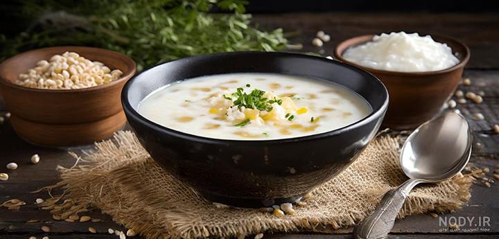 طرز تهیه سوپ جو دوسر با شیر ساده و خوشمزه توسط FaTM - کوکپد