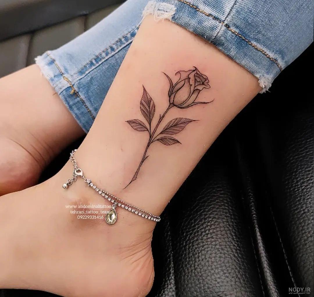 عکس تاتو گل رز رو دست