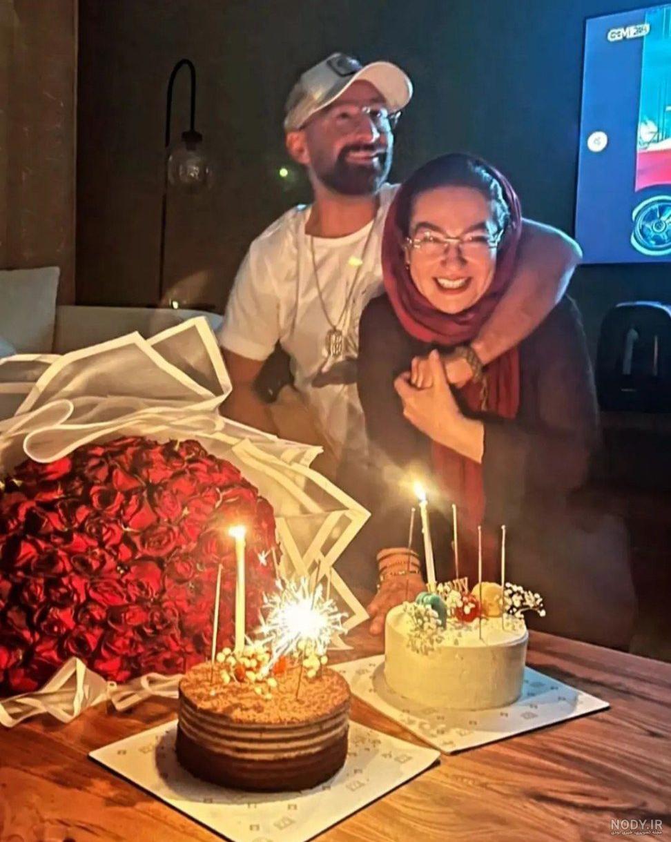عکس تولد کیک و گل