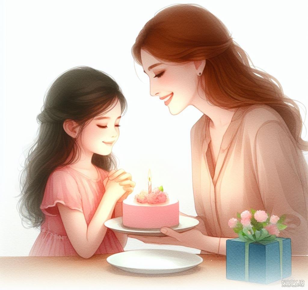 عکس نوشته تولد مادر دختری - عکس نودی عکس نوشته تولد مادر دختری - عکس نودی