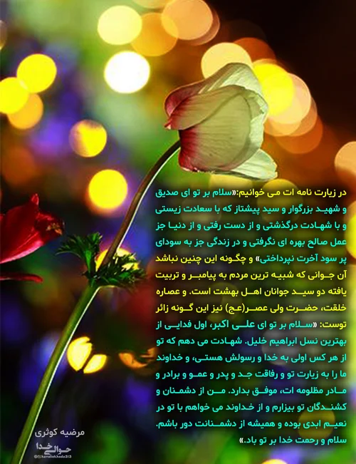 عکس پروفایل ولادت حضرت علی اکبر (ع) + متن و جملات مذهبی تبریک تولد عکس پروفایل ولادت حضرت علی اکبر (ع) + متن و جملات مذهبی تبریک تولد