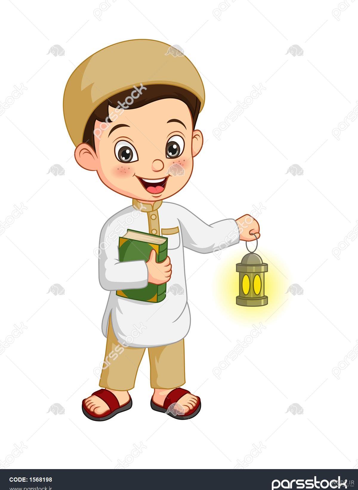 عکس کارتونی دخترانه با حجاب