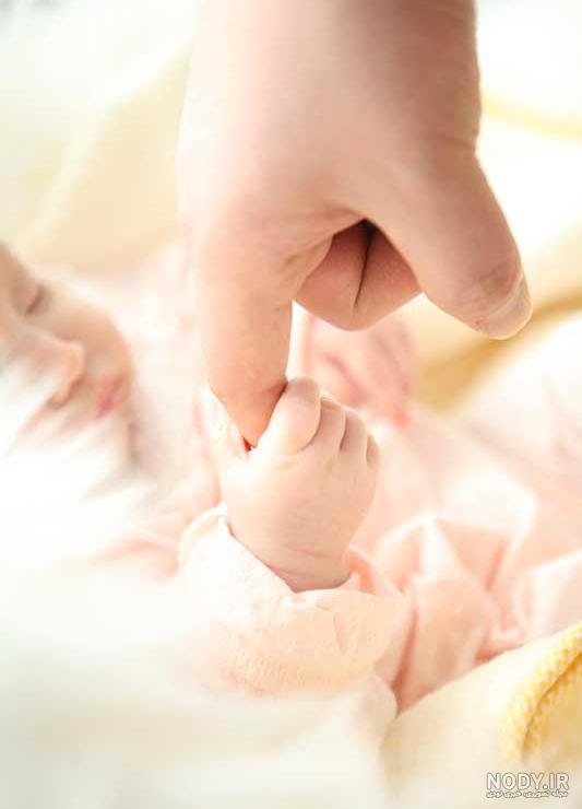 عکس نوزاد و پدر ❤️ [ بهترین تصاویر ]