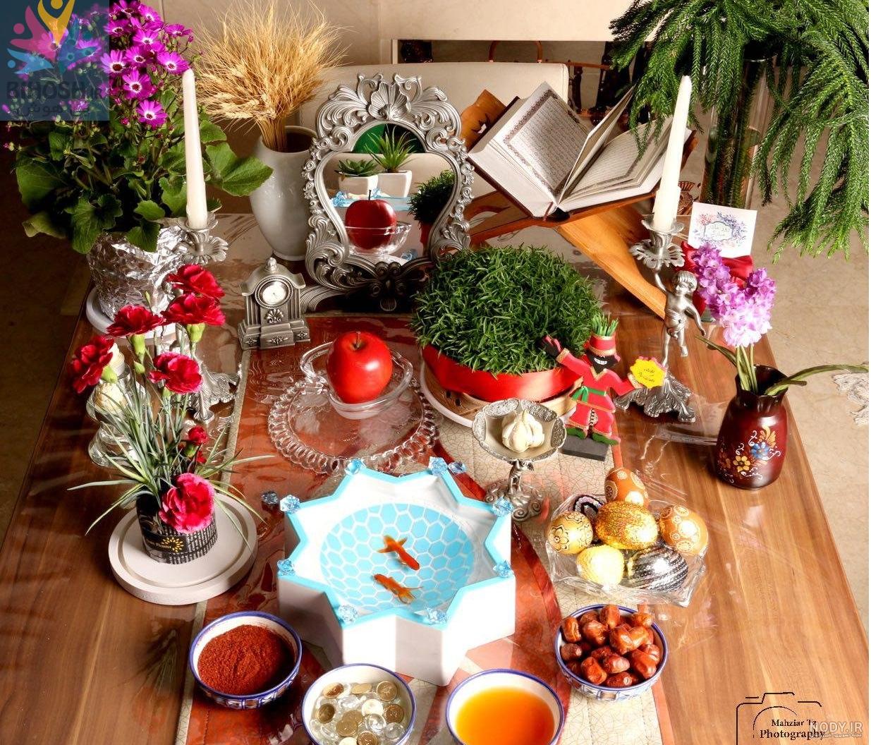 چیدمان سفره هفت سین با ایده های جذاب و مدرن - مجله اینترنتی شادمگ