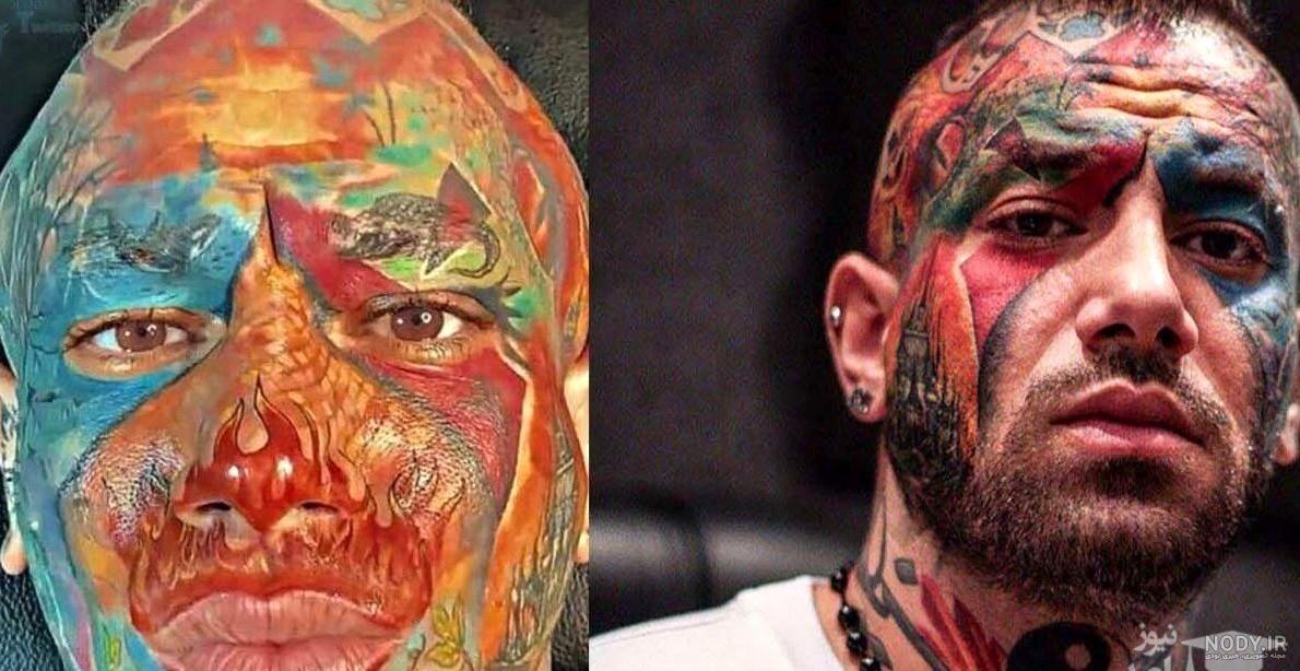 عکس امیر تتلو در حال خالکوبی