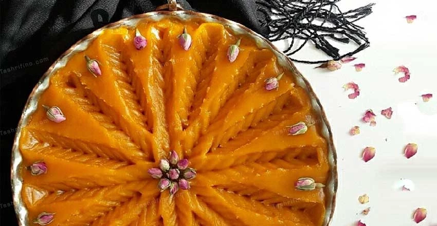 تزیین حلوا با قاشق و چنگال - بهترین مدل های تزیین حلوا مجلسی | ایران کوک تزیین حلوا با قاشق و چنگال - بهترین مدل های تزیین حلوا مجلسی | ایران کوک