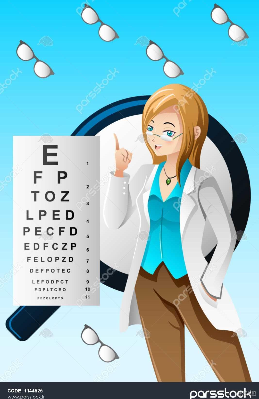 عکس تابلو چشم پزشکی