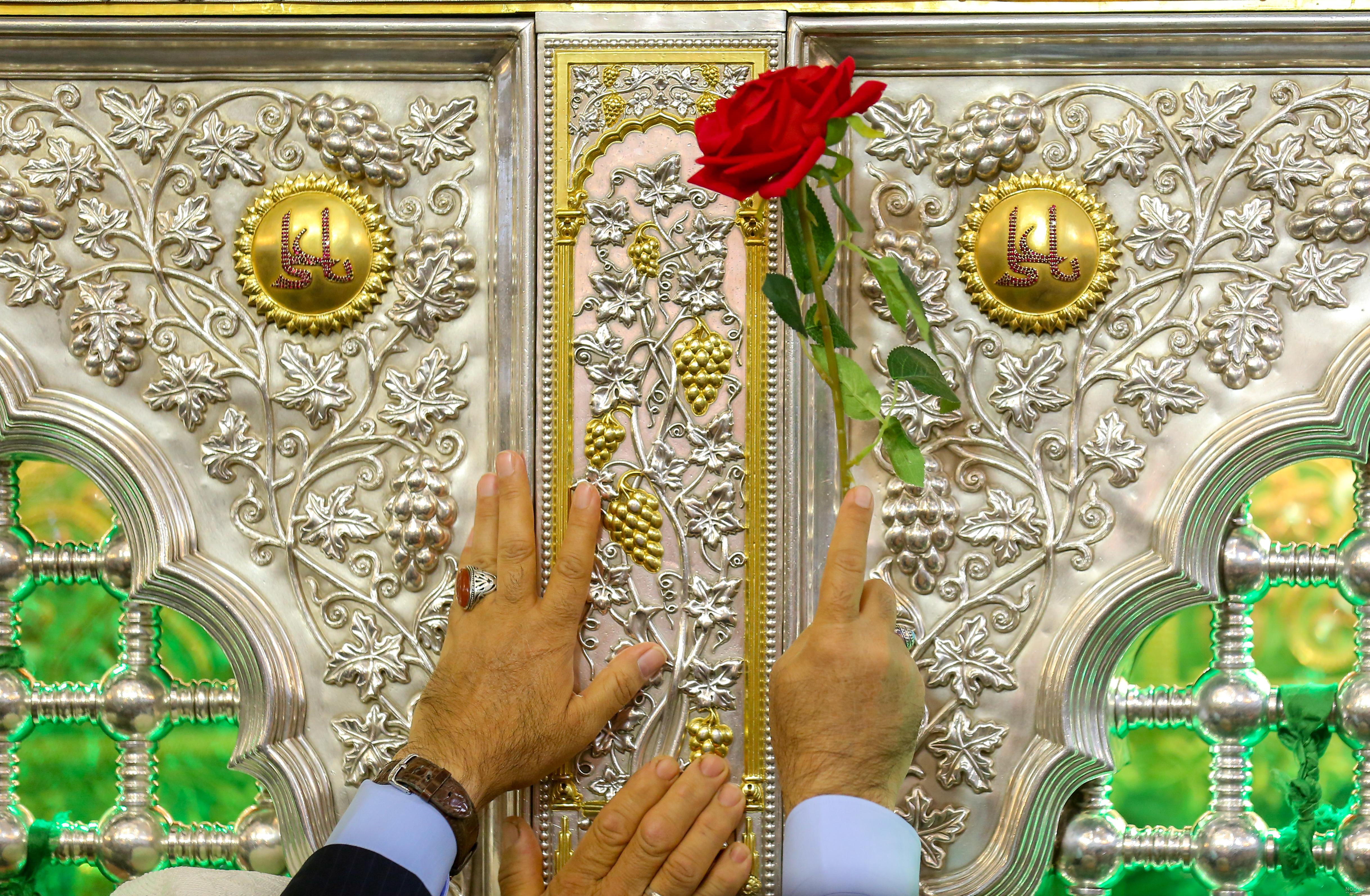 عکس حرم امام علی (ع) و عکس نوشته های حرم امام علی